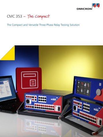 Omicron CMC 353 relay test system - Source