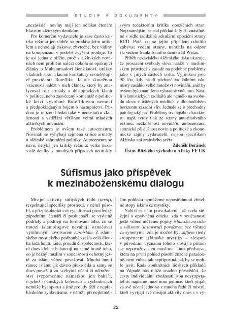 ÄÃ­slo 1/2007 (formÃ¡t Adobe PDF - 4.33 MB) - SpoleÄnost pÅÃ¡tel Afriky