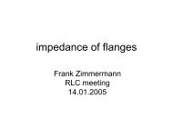 flange impedance - CERN