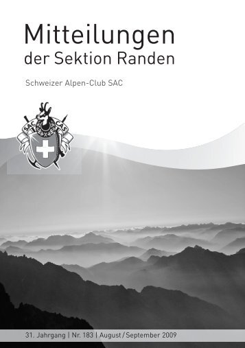 Ausgabe 183 - SAC Sektion Randen