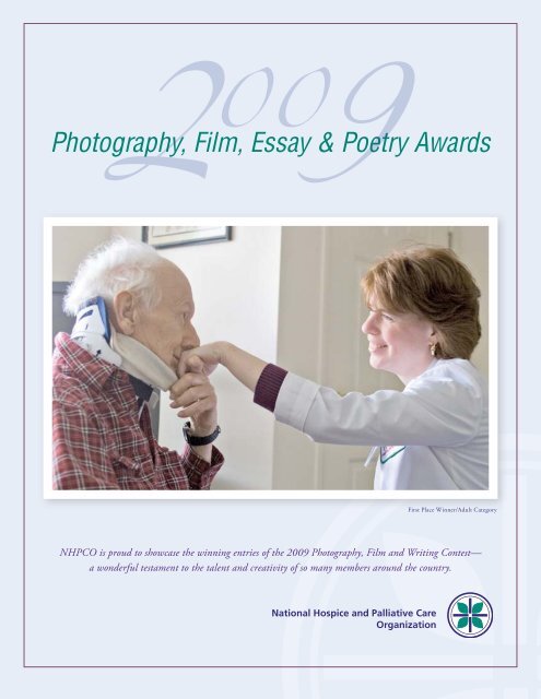 Photography, Film, Essay & Poetry Awards - National Hospice  and ...