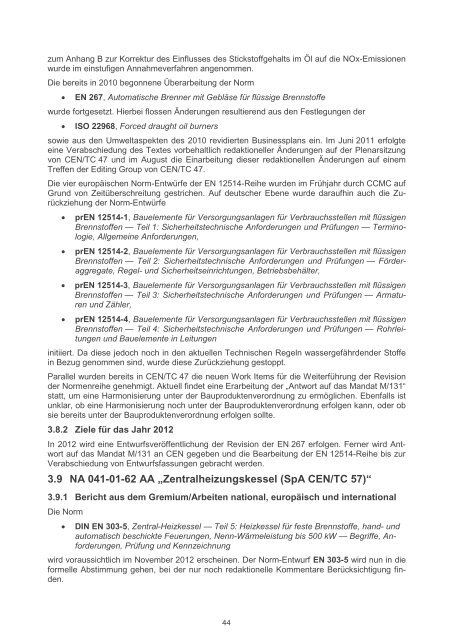 3 Berichte und Arbeitsergebnisse aus den nationalen, euro