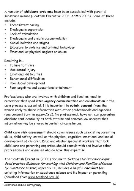 Substance Misuse in Pregnancy - NHS Lothian