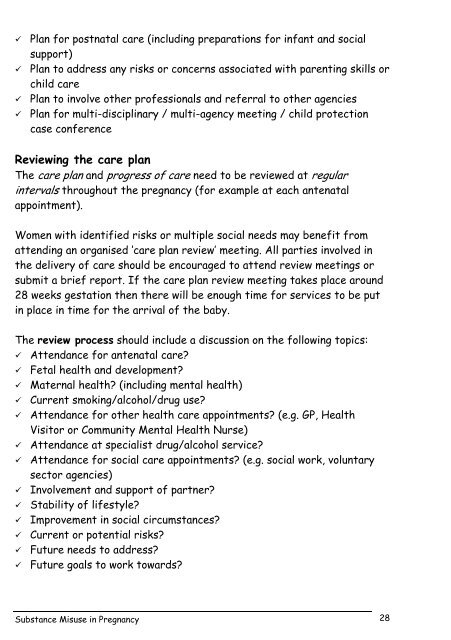 Substance Misuse in Pregnancy - NHS Lothian