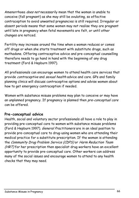 Substance Misuse in Pregnancy - NHS Lothian