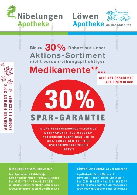 10% - Nibelungen Apotheke - Solingen