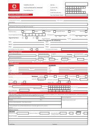 Network Service Agreement Form - Vodafone Fiji