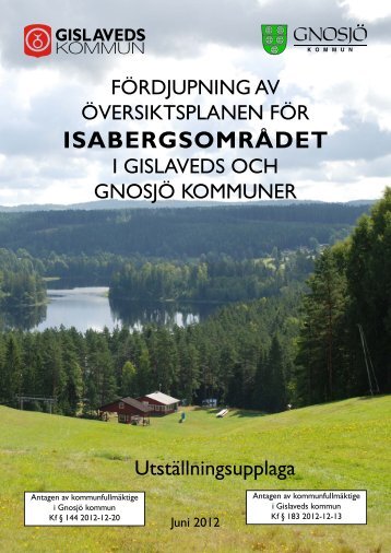 FÃ¶rdjupning+av+Ã¶versiktsplanen+fÃ¶r+ ... - GnosjÃ¶ kommun
