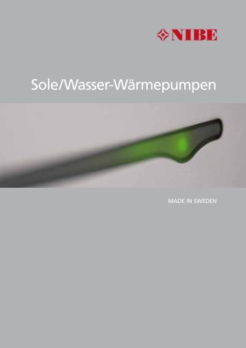 Sole/Wasser-Wärmepumpen - nibe.com