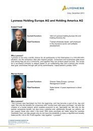 Lyoness Holding Europe AG and Holding America AG
