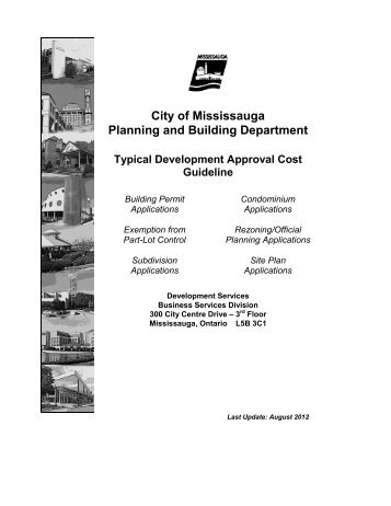 City Of Mississauga Planning And Building Department City Of Mississauga Planning And Building Department