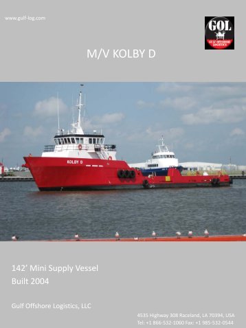 Monica Ann 242' DP2 PSV - Gulf Offshore Logistics Monica Ann 242' DP2 PSV - Gulf Offshore Logistics