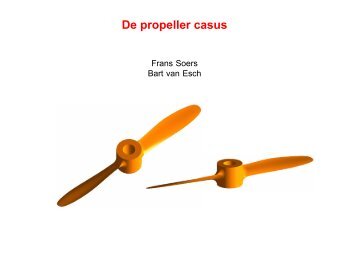 Doel van de propeller-casus