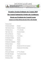 PV 1er session 2010.pdf - Conseil national de l'Ordre des architectes