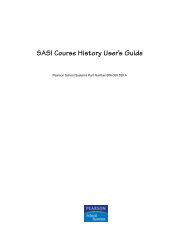 SASI Course History User's Guide - Help Desk