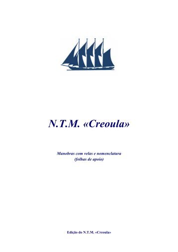 Manobras com velas e nomenclatura - NTM Creoula