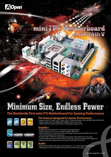 nMCP7AUt-V mini-ITX Motherboard The Worldwide ... - AOpen Partner