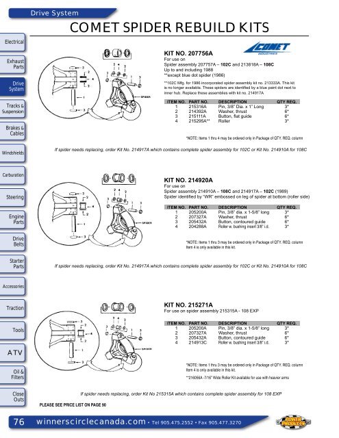 SEE PAGE 58 FOR SERVICE TOOL