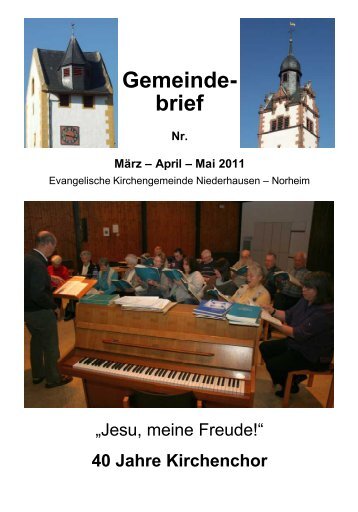 Gemeinde- brief - Weindorf Niederhausen an der Nahe