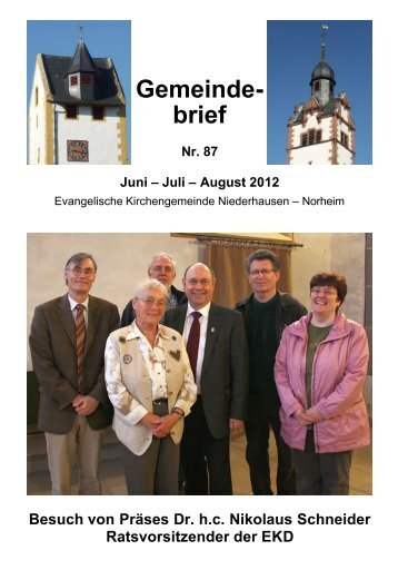 Gemeinde- brief - Weindorf Niederhausen an der Nahe