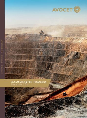 Avocet Mining PLC Prospectus December 2011