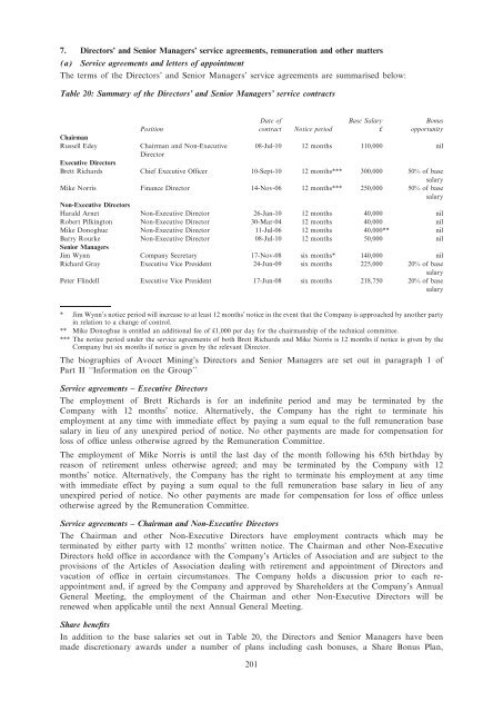 Avocet Mining PLC Prospectus December 2011