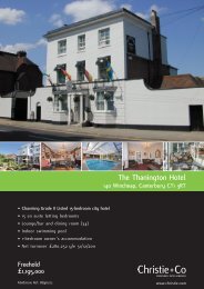 The Thanington Hotel - Christie + Co