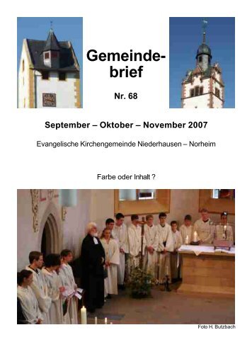 Gemeinde- brief - Weindorf Niederhausen an der Nahe