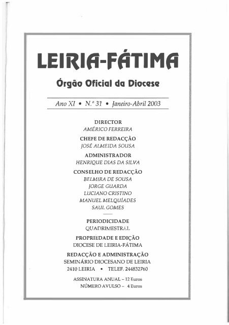 73. Leiria-Fatima_ed_31.pdf - Diocese Leiria-Fátima