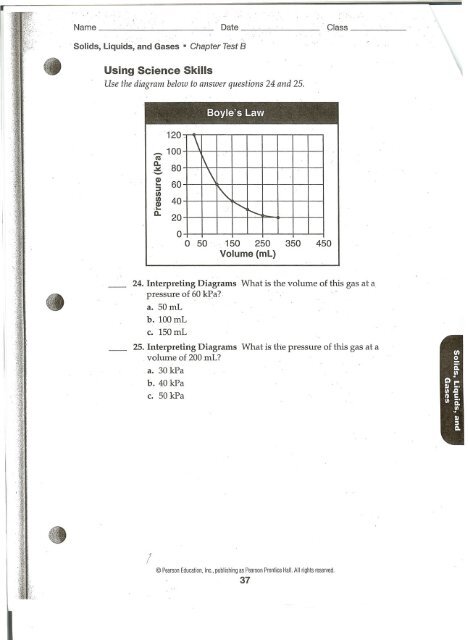 Solids, Liquids, and Gases - Teacher