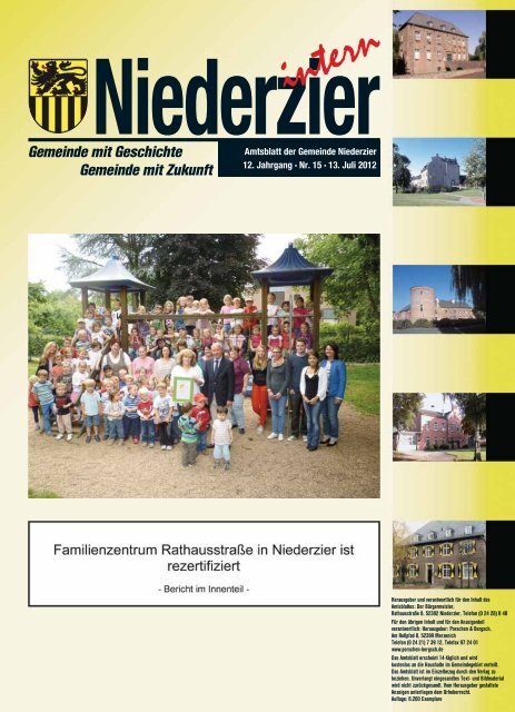 Urlaubsvertretung für Niederzier/ Huchem ... - Gemeinde Niederzier