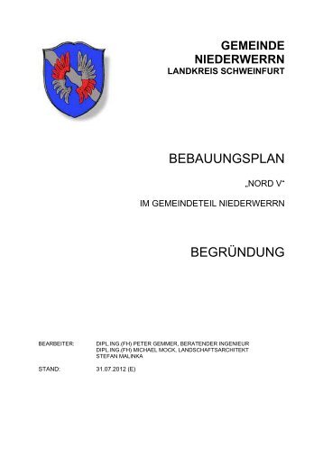 GEMEINDE NIEDERWERRN LANDKREIS SCHWEINFURT