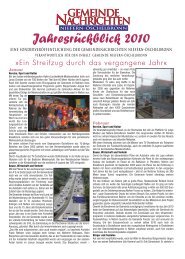 Jahresrückblick 2010 - Niefern-Öschelbronn