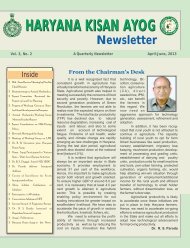 april-June newsletter 2013_final format change - Haryana Kisan Ayog