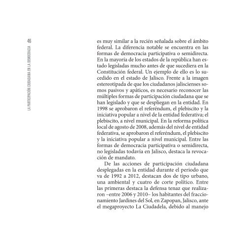 la participacion ciudadana en la democracia - Instituto Electoral y de ...