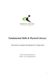 Fundamental Skills & Physical Literacy - Coaching Ireland