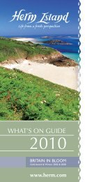 WHAT'S ON GUIDE - Herm Island