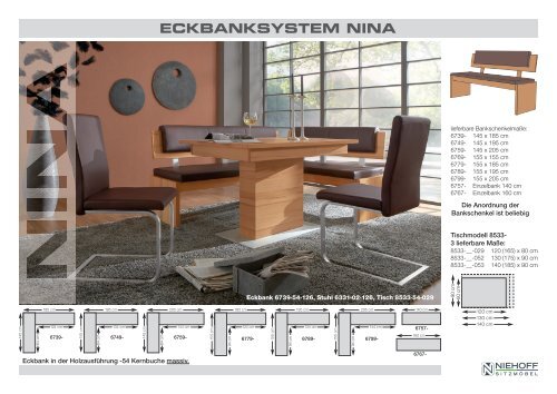 ECKBANKSYSTEM NINA - Niehoff