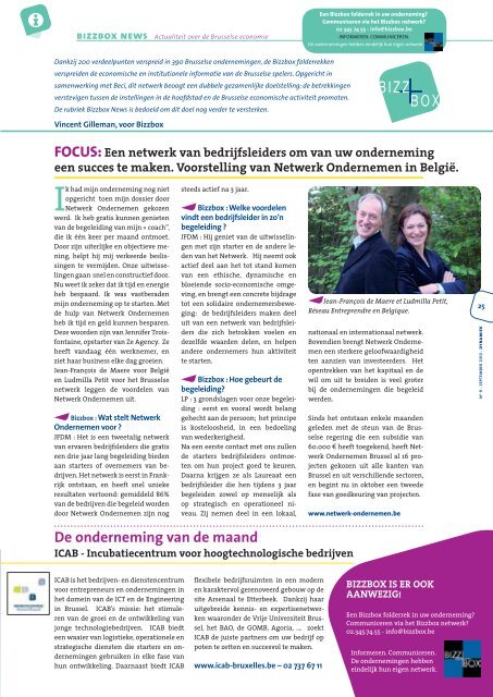 Vrouwelijk ondernemerschap in BelgiÃ«: - BECI