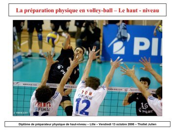 La préparation physique en volley-ball - Université Lille 2 Droit et ...