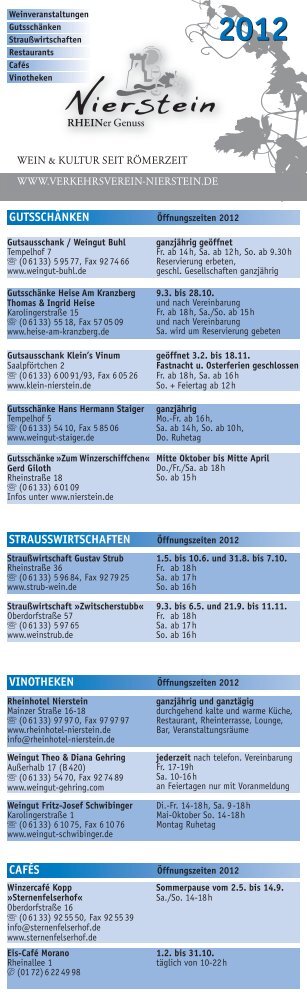 Infokarte Gastronomie 2012.qxp:. - Nierstein