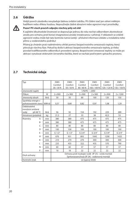 269030 AEG EWH Comfort 30-150.indb - Stiebel Eltron