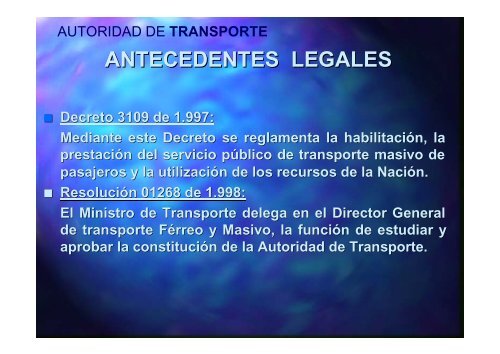 AUTORIDAD TRANSPORTE - AlcaldÃ­a de Santiago de Cali