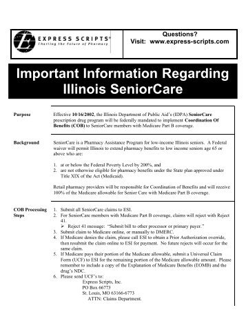 Important Information Regarding Illinois SeniorCare - Express Scripts