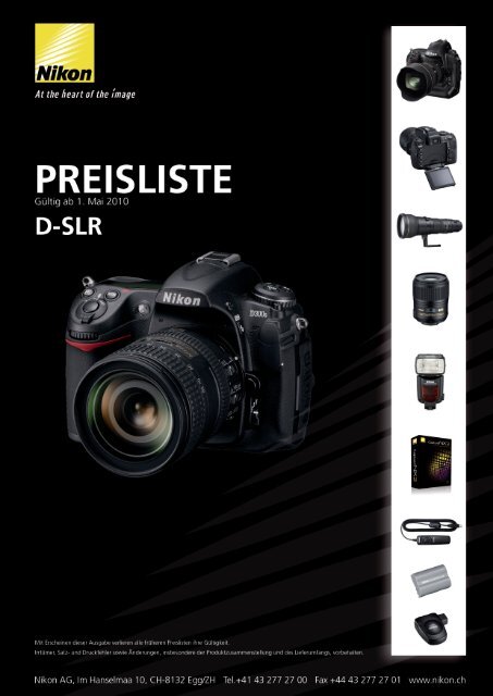 preisliste - Nikon