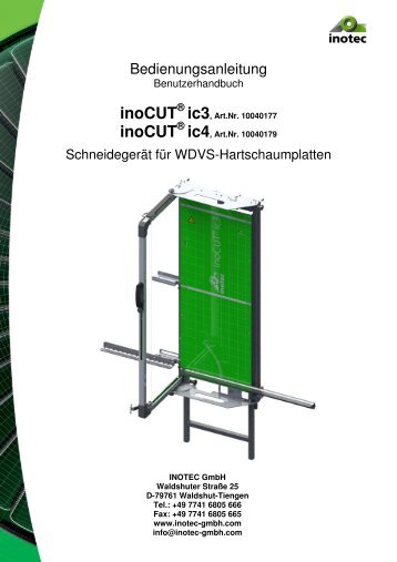 Bedienungsanleitung inoCUT ic3_V2_ ... - flextos Gmbh