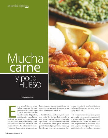 INFORME HUESOS 16.indd - Catering.com.co