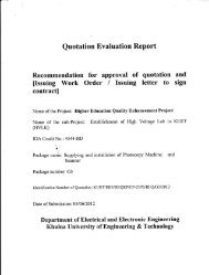 Quotation Evaluation Report [Issuing Work Order I Issuing ... - KUET