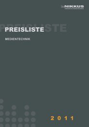 Download Preisliste Medientechnik - NIKKUS Veranstaltungstechnik ...