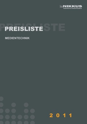 Download Preisliste Medientechnik - NIKKUS Veranstaltungstechnik ...